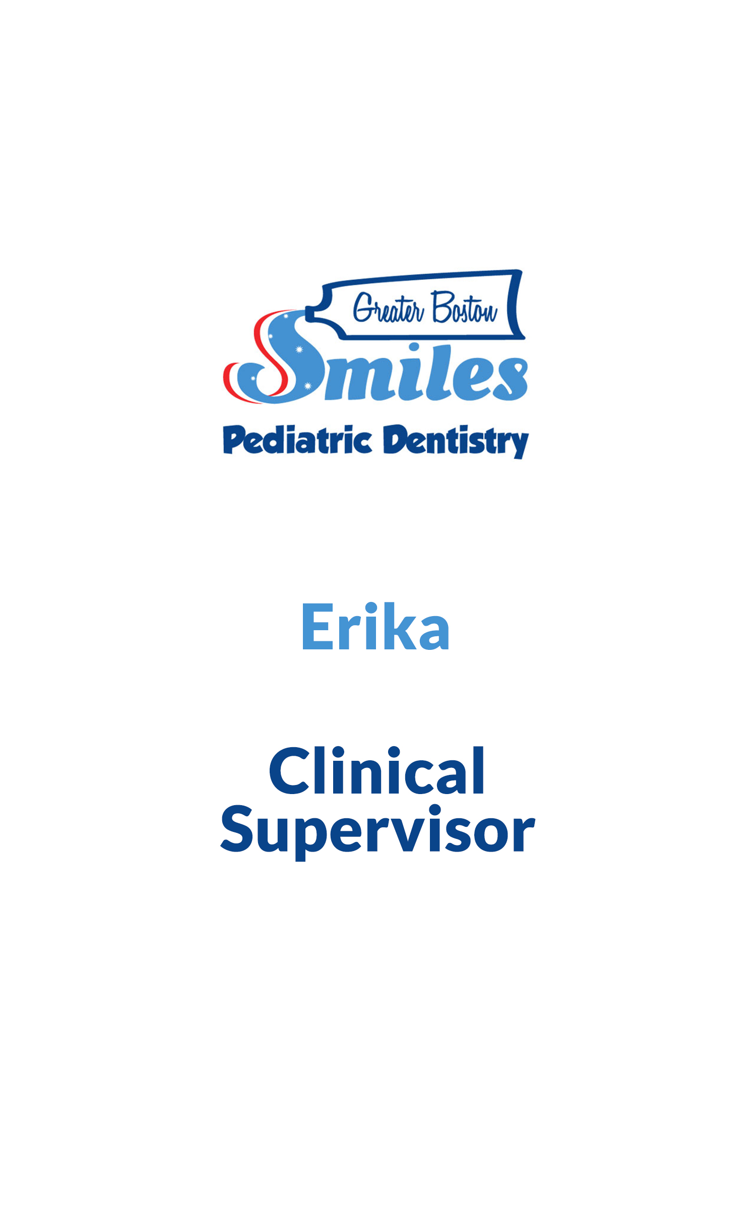 Erika, Clinical Supervisor